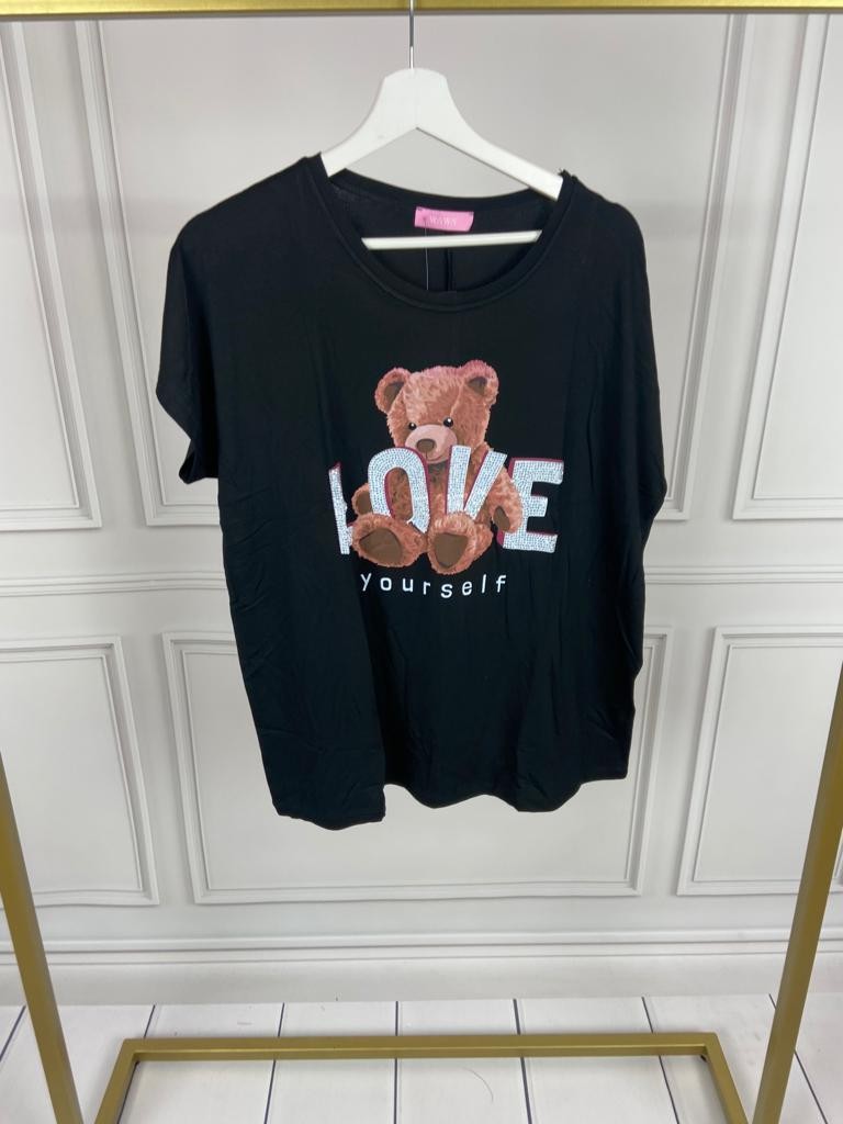 BLUZKA MIŚ LOVE CEKINY 3918