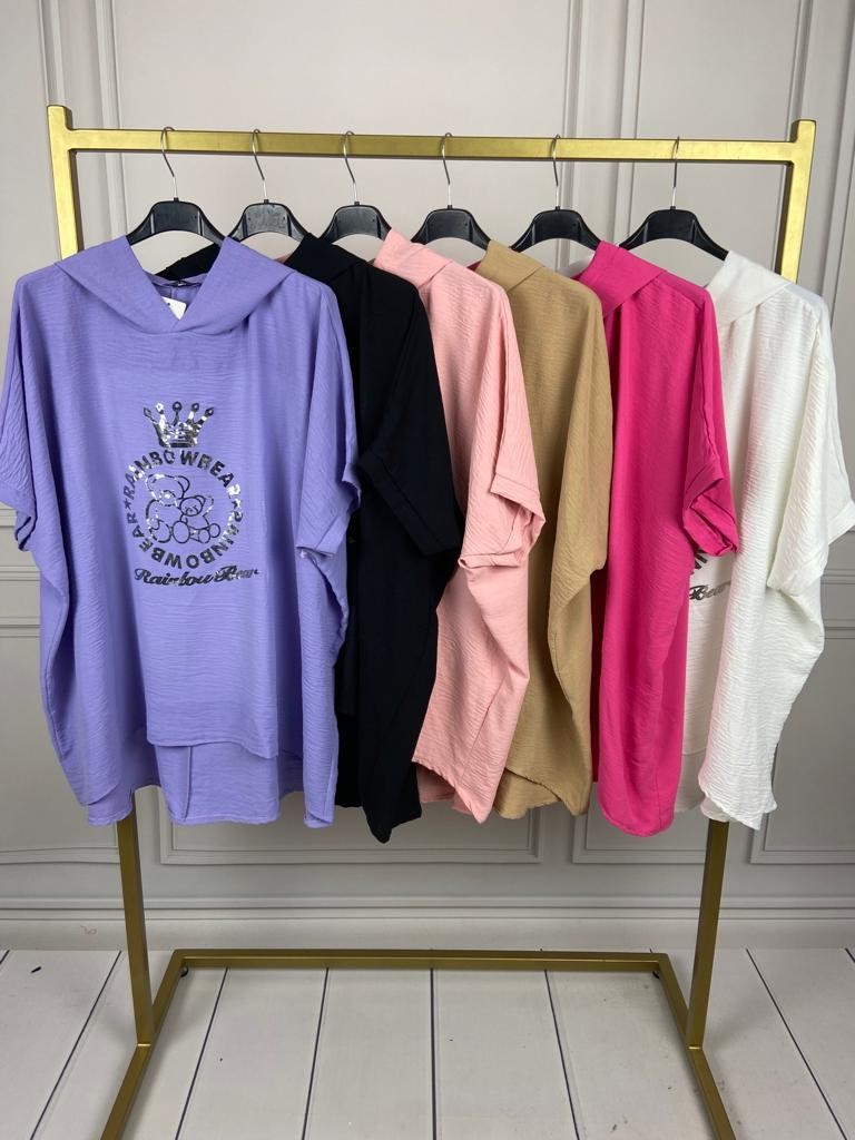 BLUZKA Z KAPTUREM MIŚ 4079