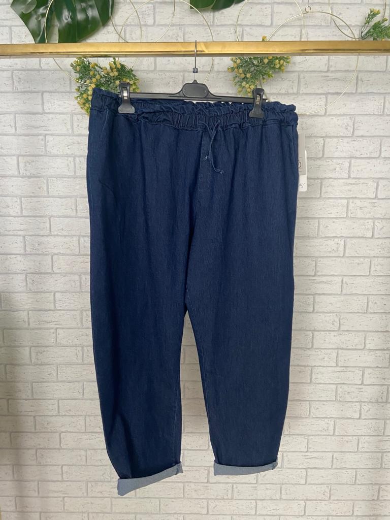 SPODNIE JEANSY NA GUMCE 4087