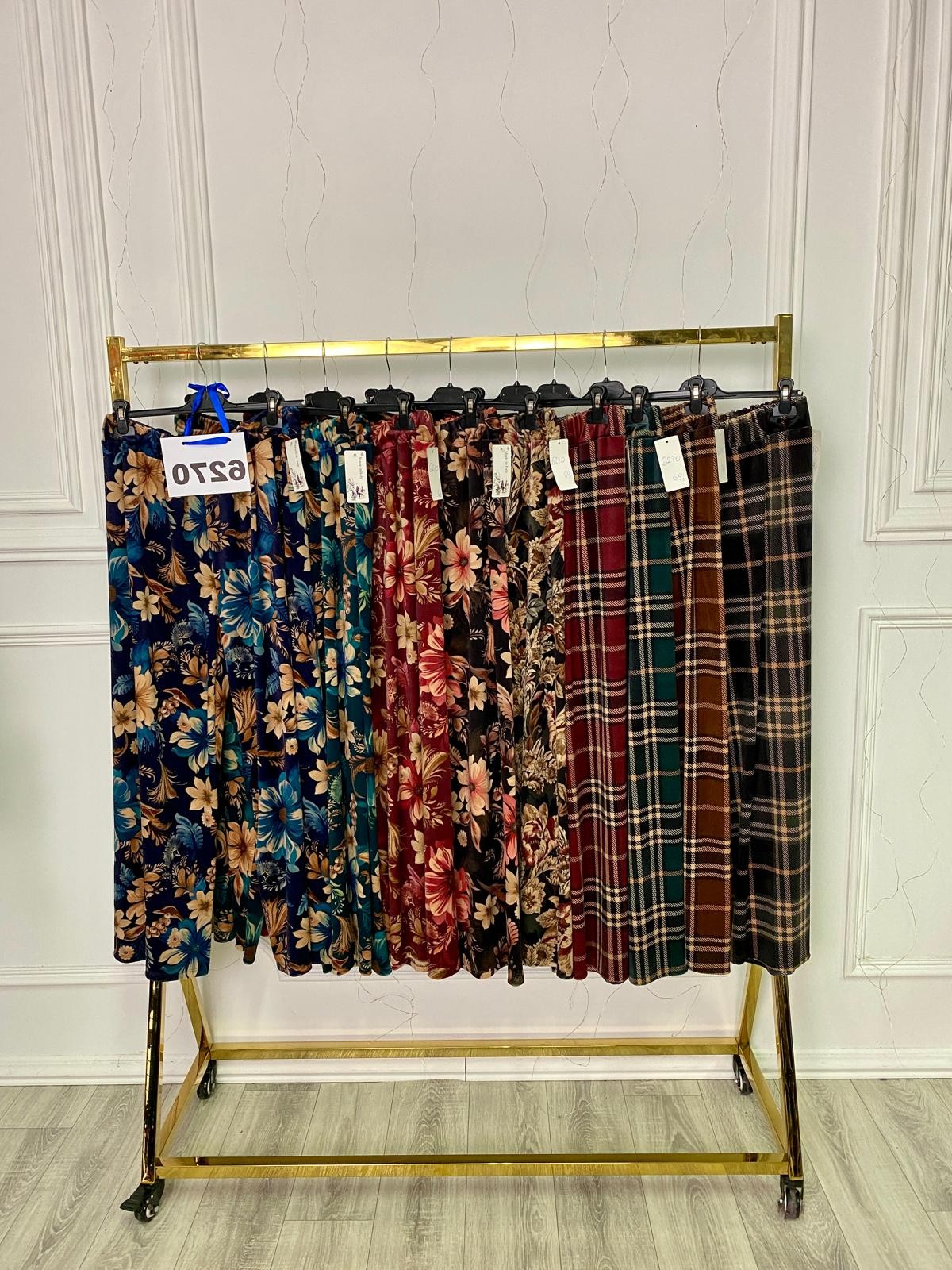 SPODNIE WELUR PRINT 6270