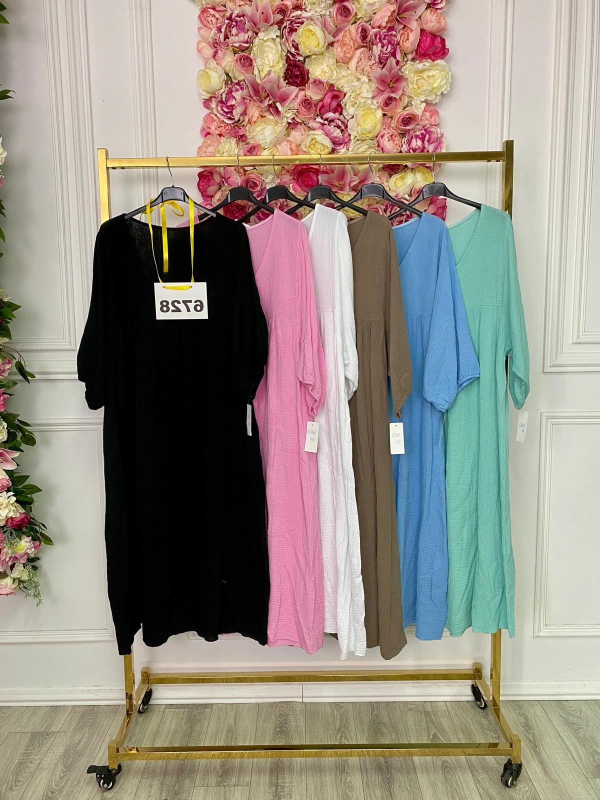 SUKIENKA MUŚLIN MAXI 6728