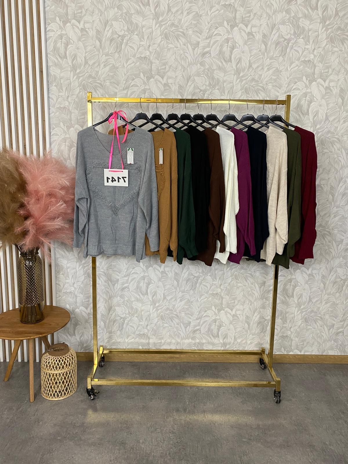 SWETER SERCE 7141
