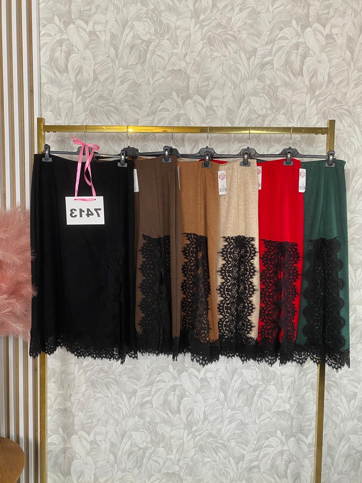 SPÓDNICA SWETERKOWA Z...