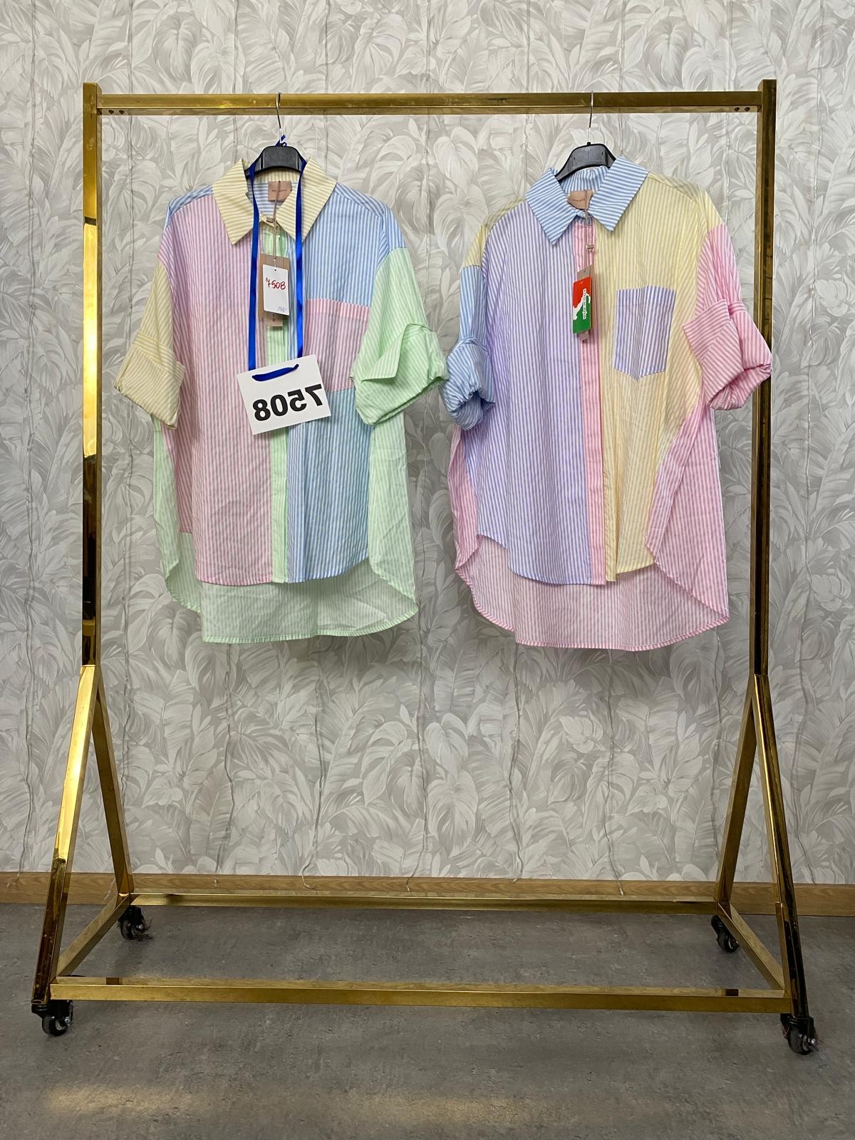 KOSZULA PASKI MULTIKOLOR 7508