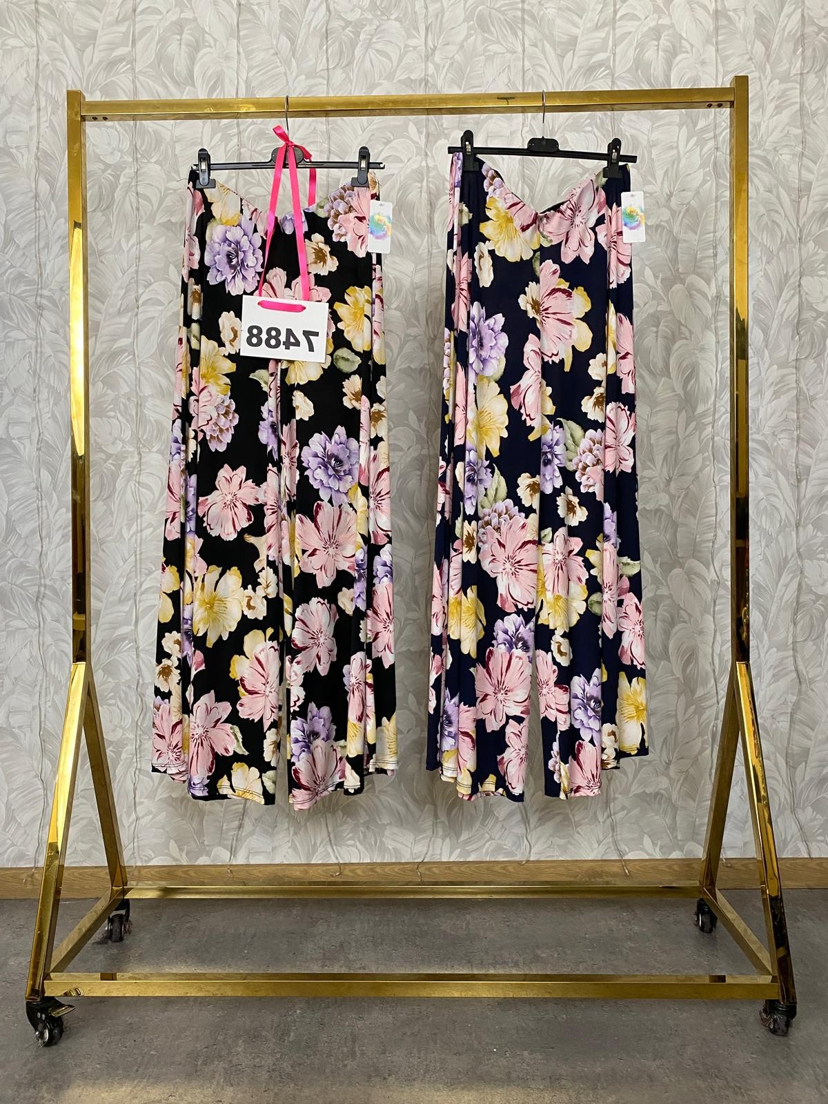 SPODNIE KWIATOWY RAJ 7488