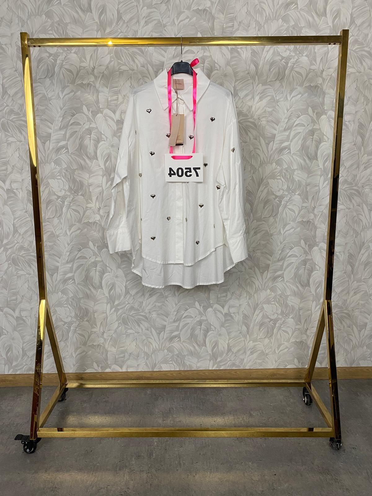 KOSZULA SREBRNE SERDUSZKA 7504