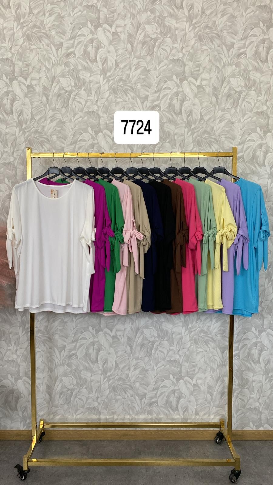 BLUZKA PRĄŻEK WIĄZANA 7724