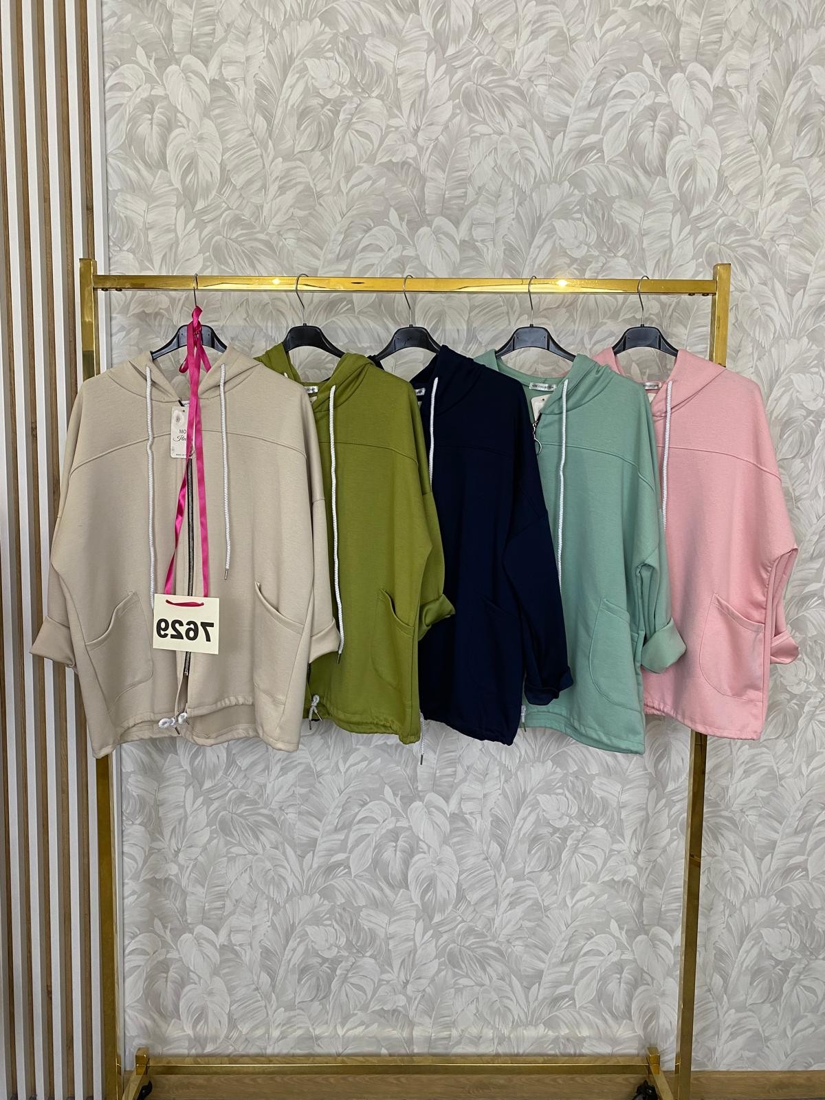 BLUZA BOMBERKA KIESZENIE 7629