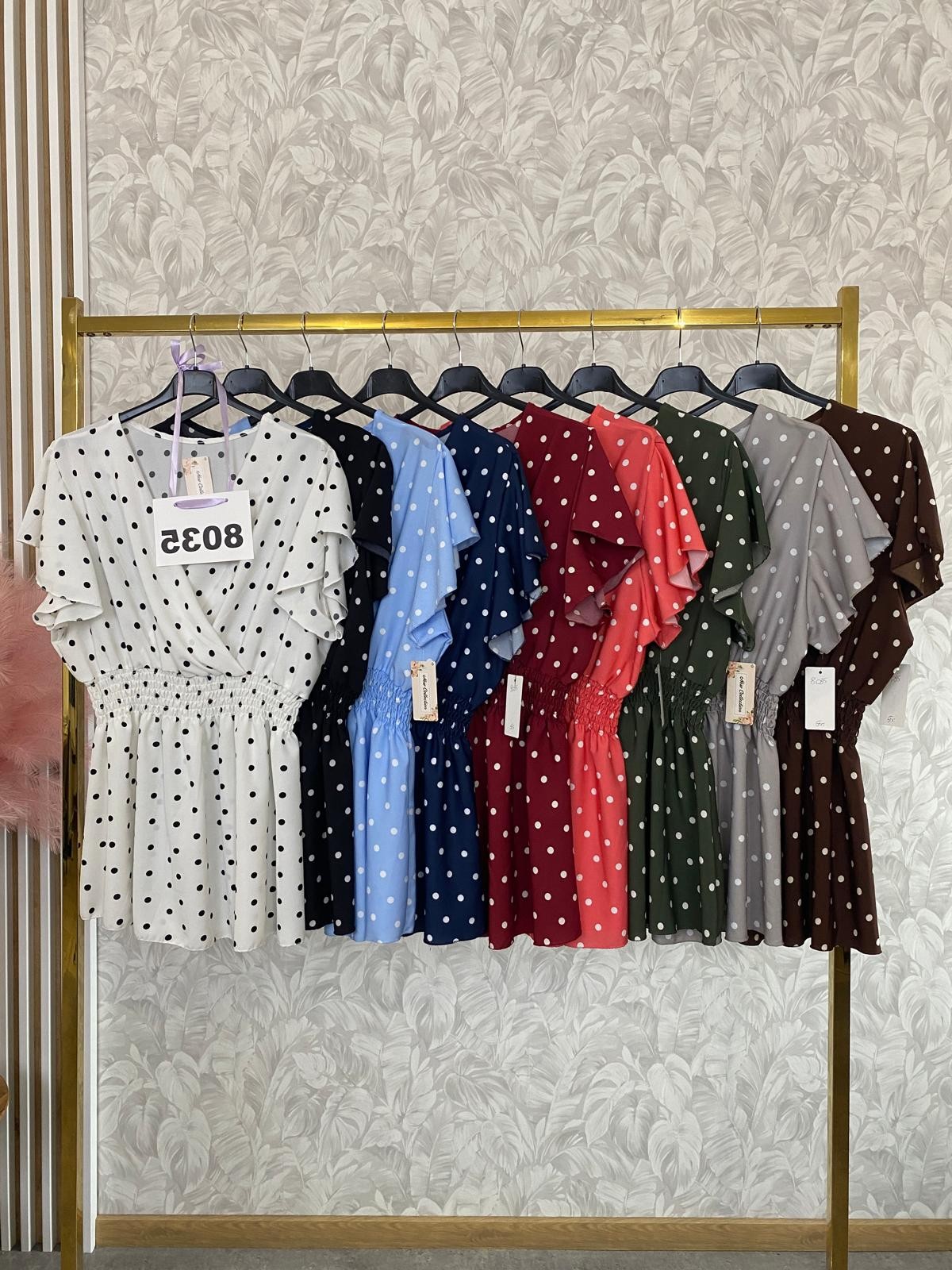 BLUZKA BELLA GROSZKI 8035