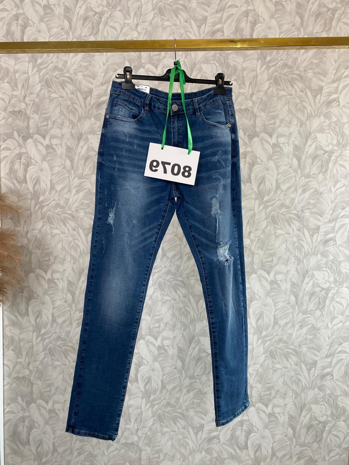 SPODNIE JEANS D067 8079