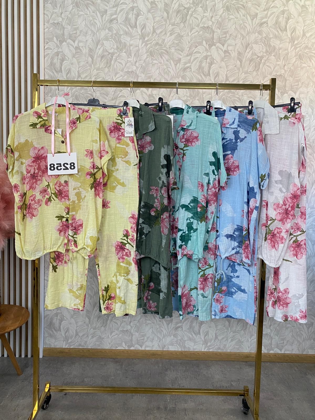 KOMPLET LETNIE KWIATY 8258