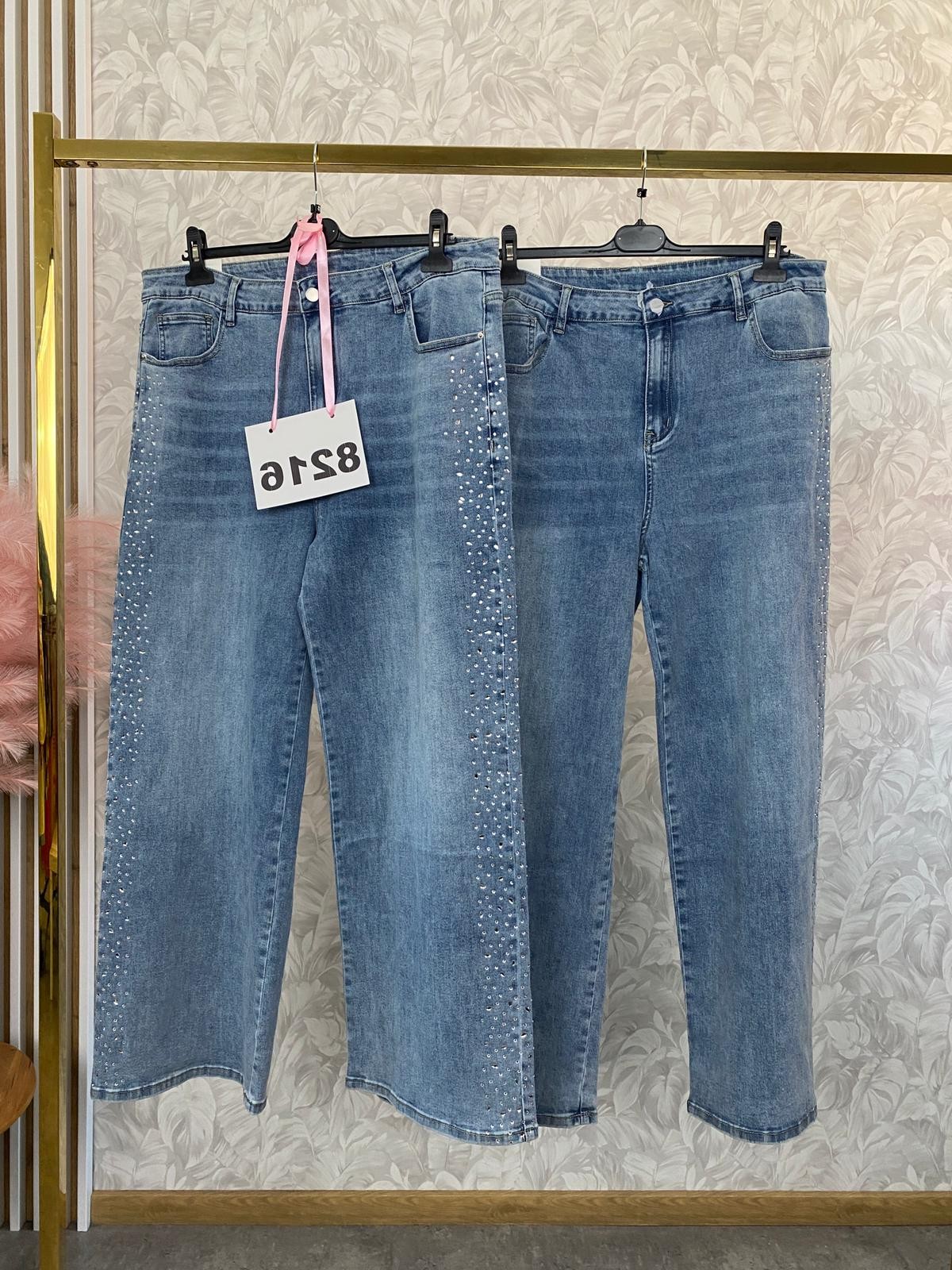 SPODNIE JEANS KRYSZTAŁY 8216