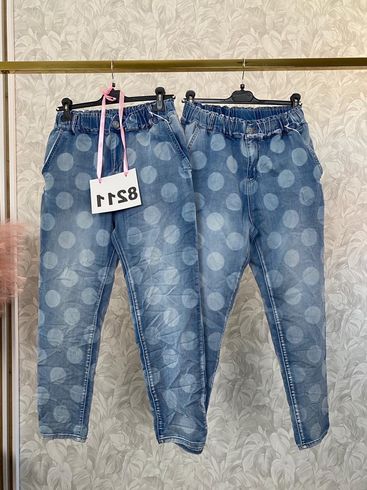 SPODNIE JEANSOWE KÓŁKA 8211